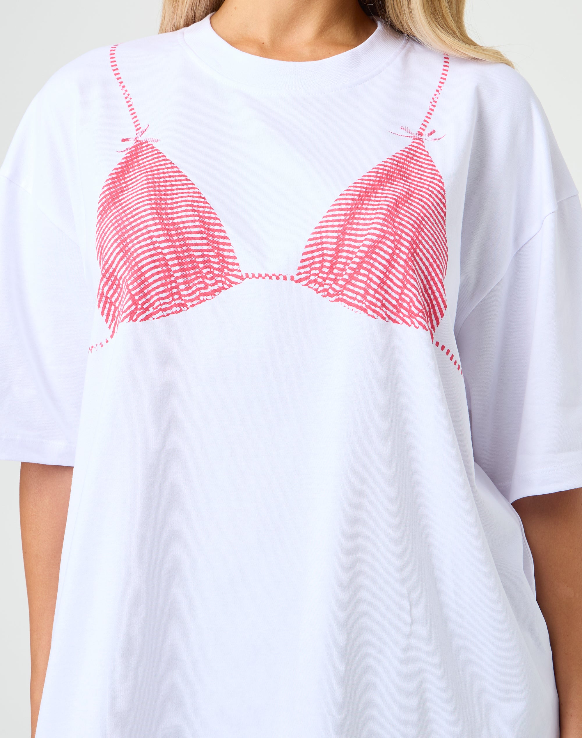 T shirt bikini top on sale