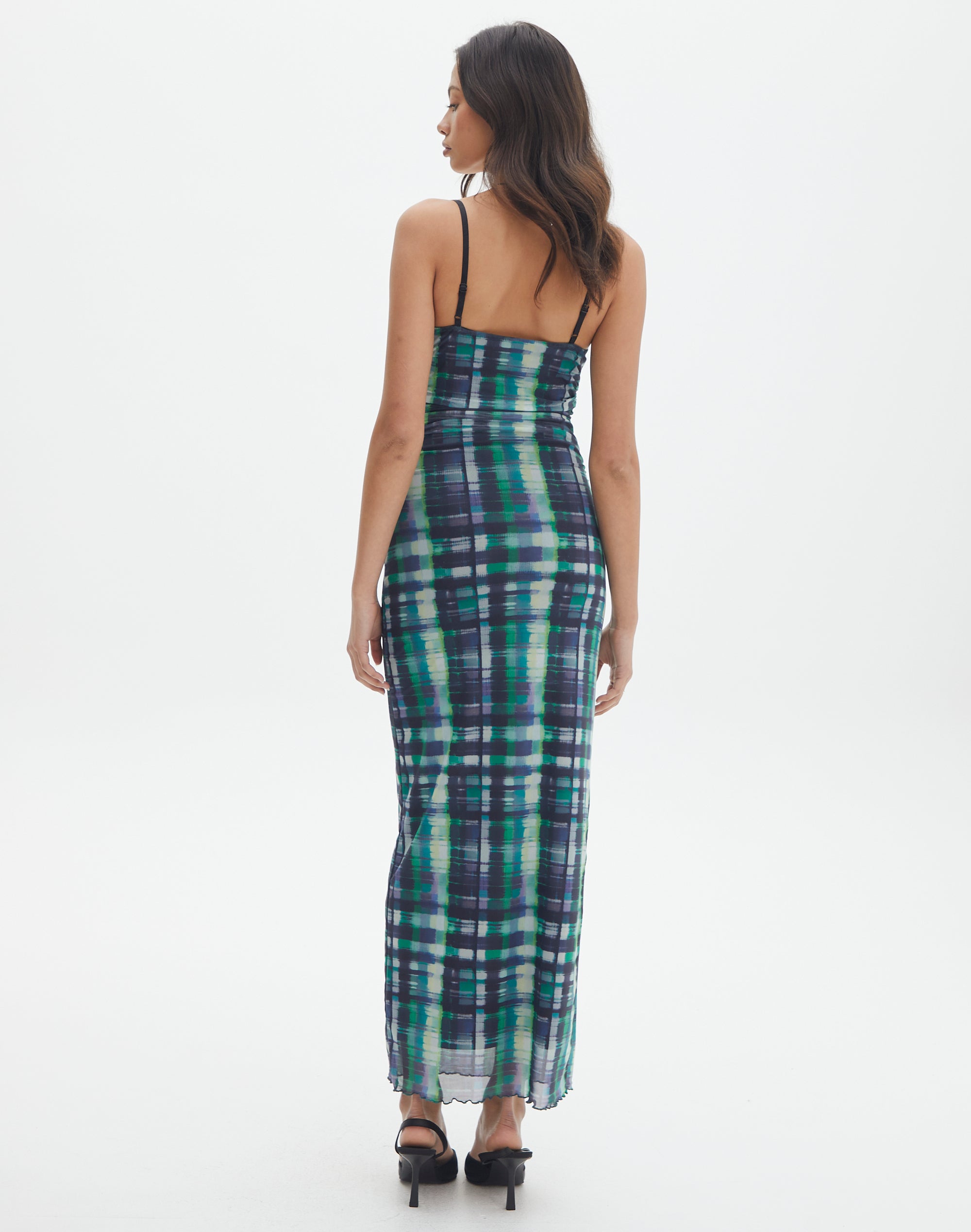 Plaid on sale maxi dress