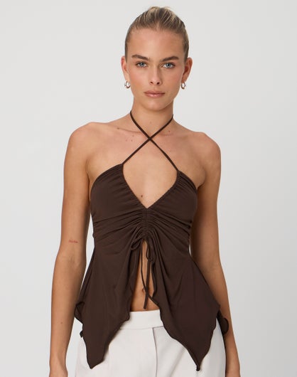 Wrap Halter Top in Like A Moss