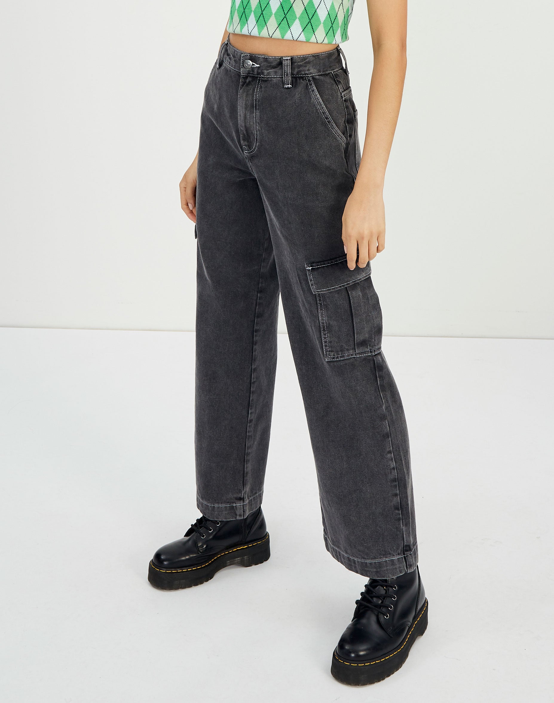 glassons cargo denim jeans