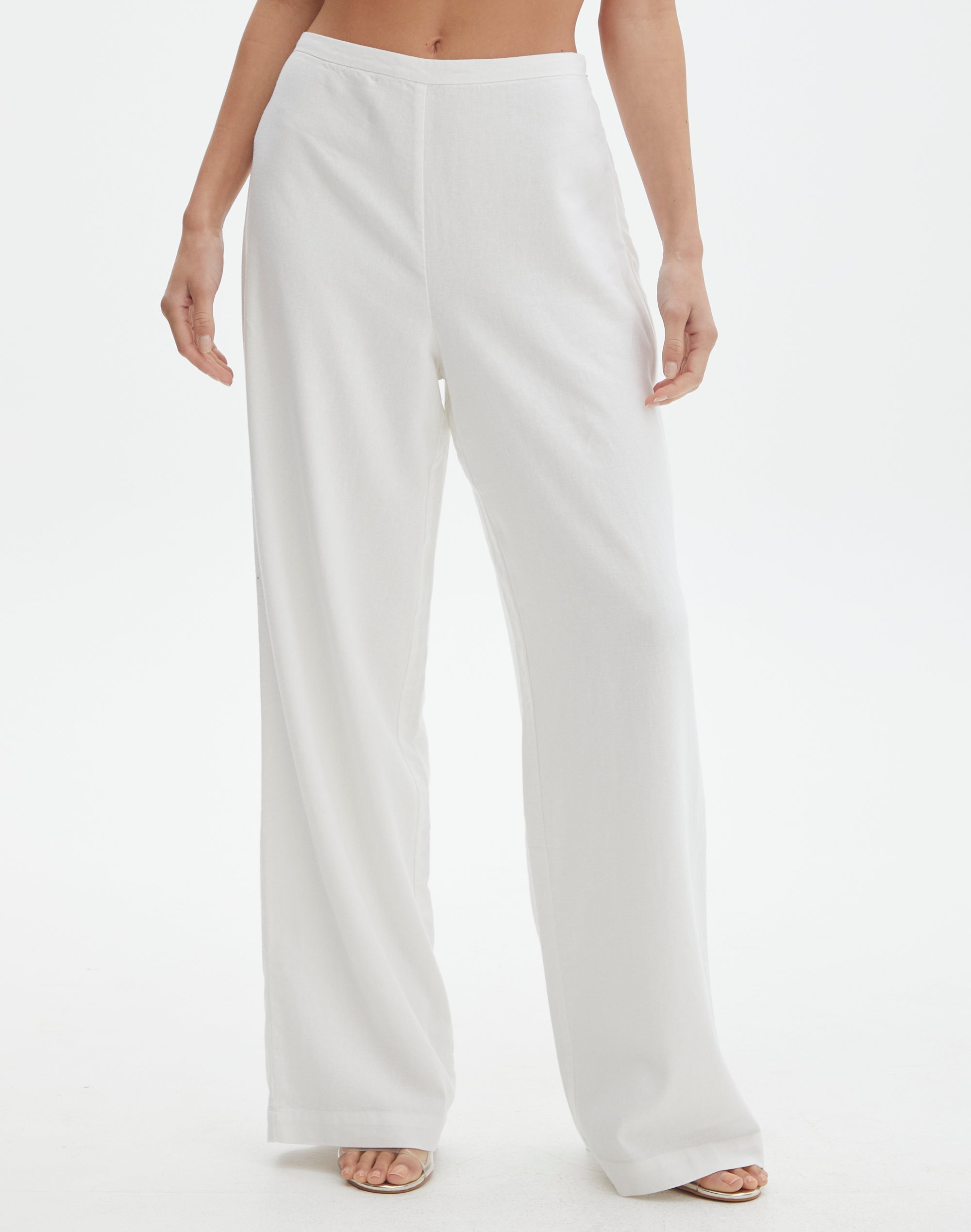 Glassons white sale linen pants