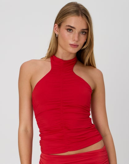 Wrap Halter Top in Like A Moss