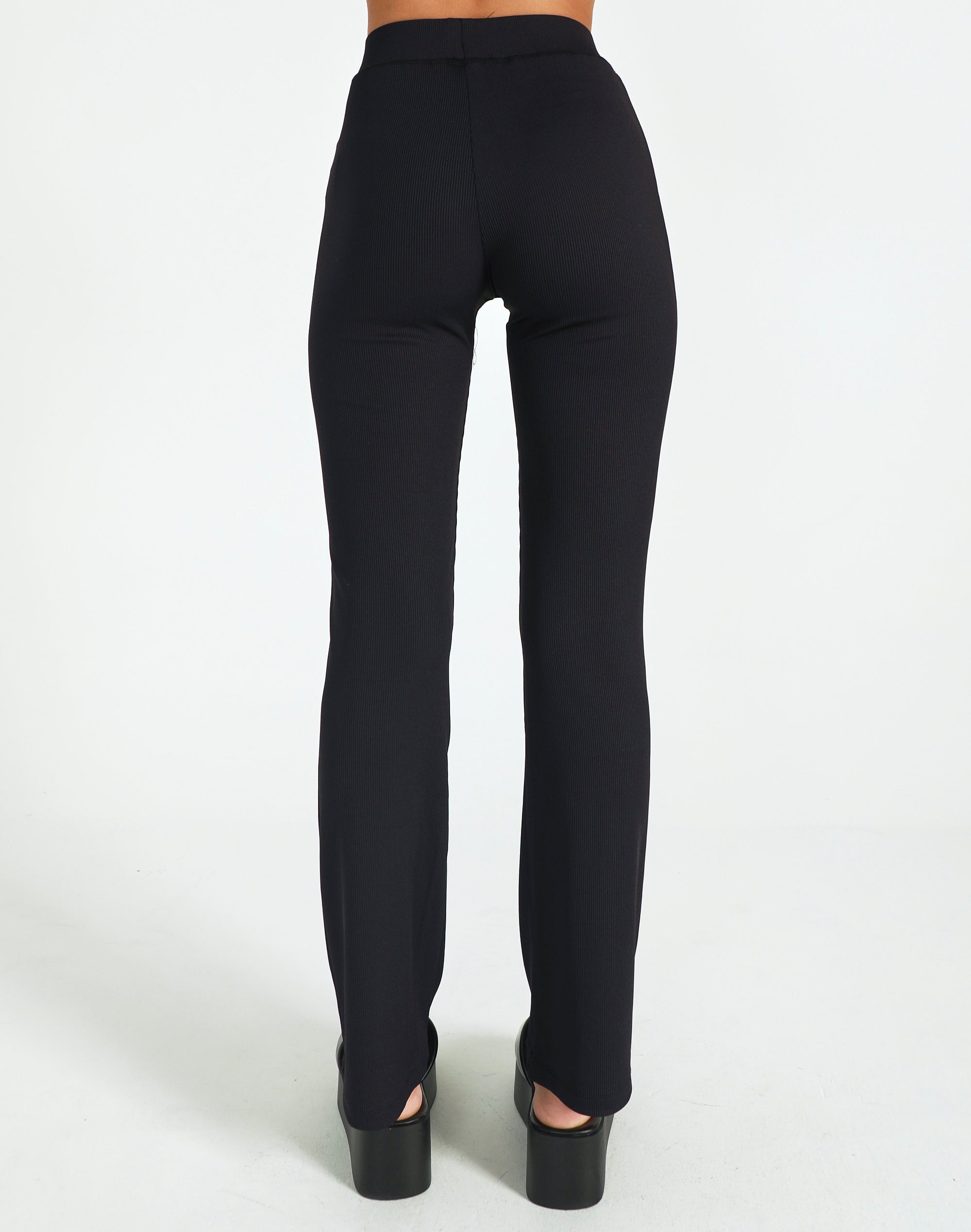 Cotton Foldover Flare Pant