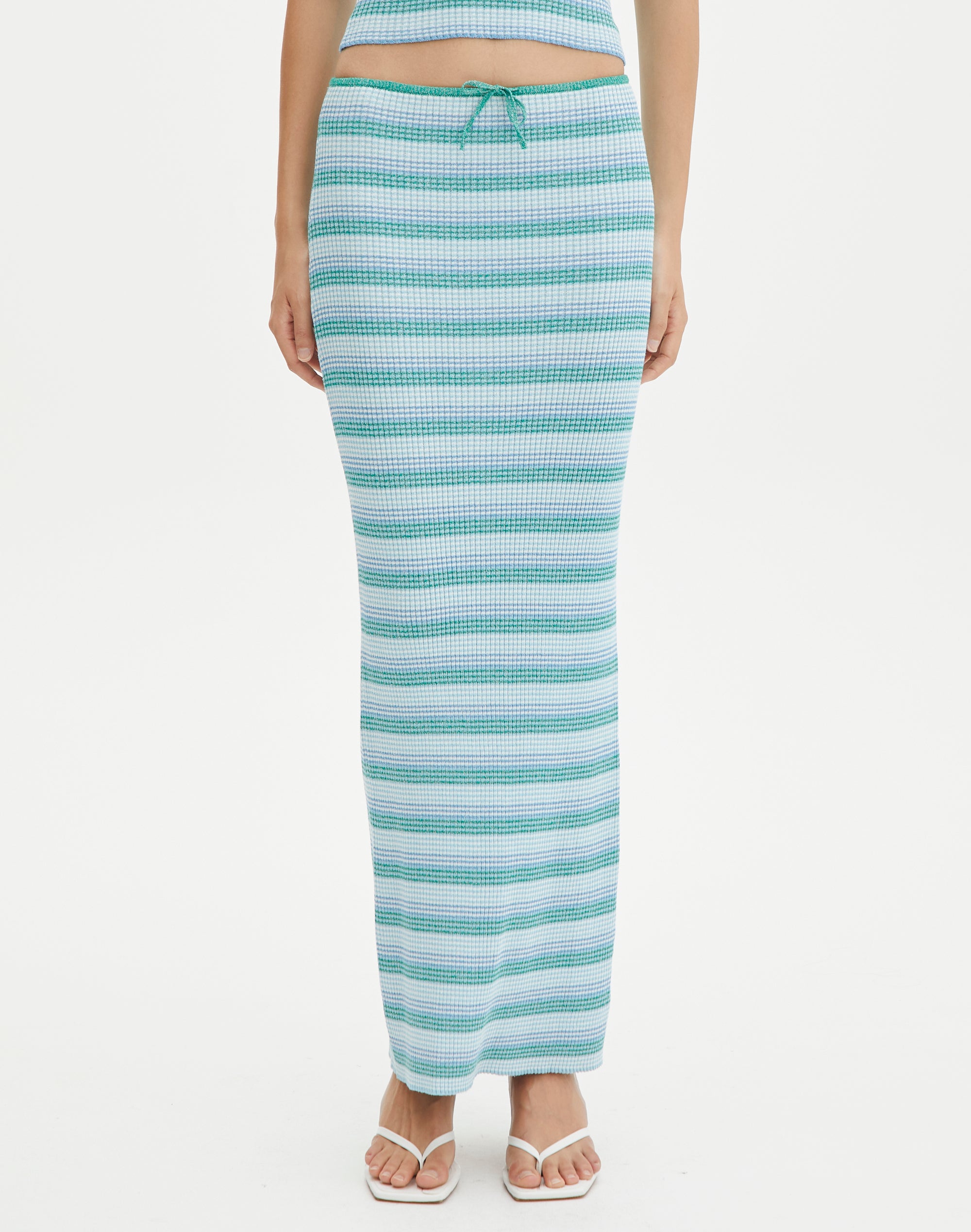 Siani stripe shop maxi skirt