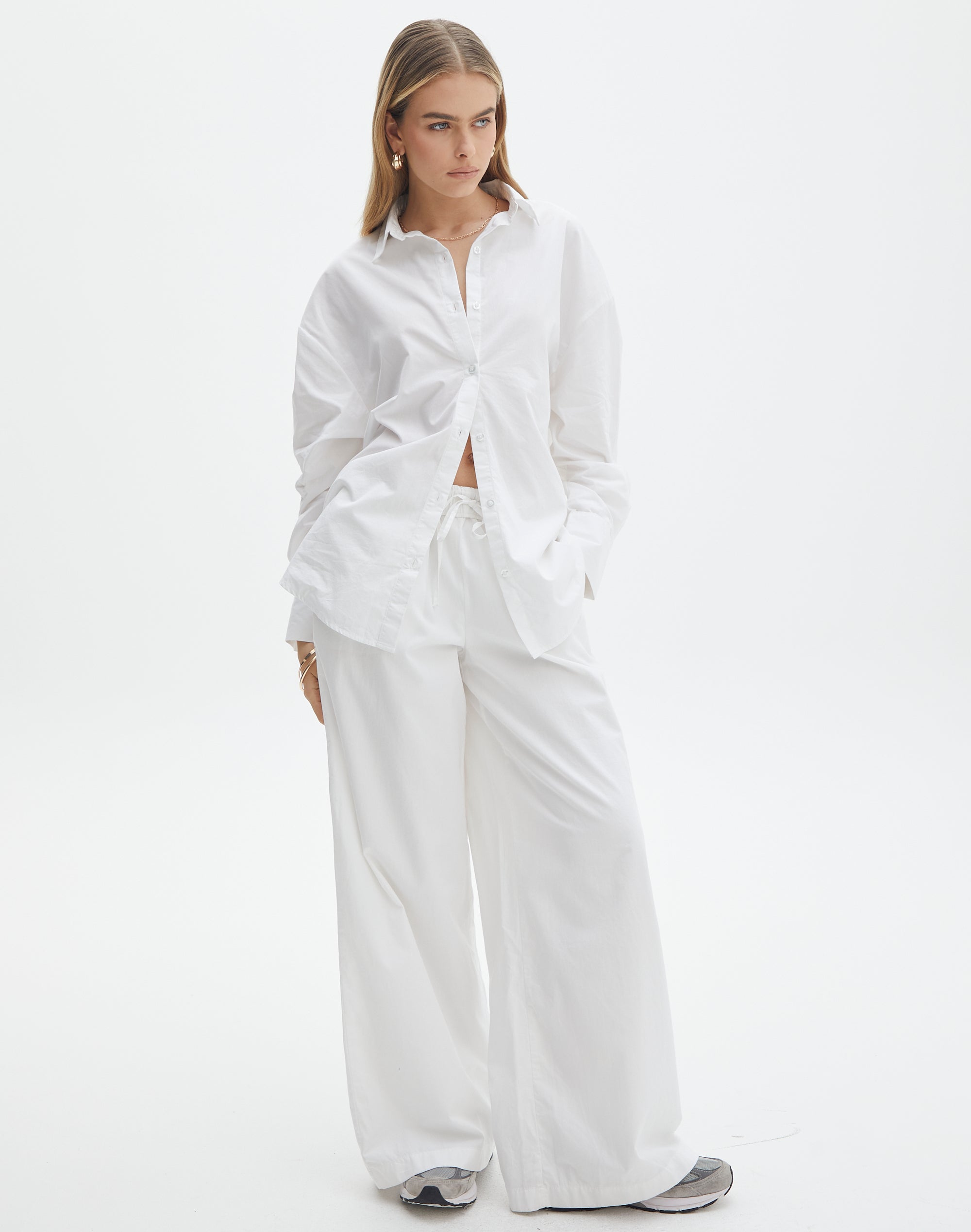 JDY by ONLY Blue Flat Front Wide Leg Pants