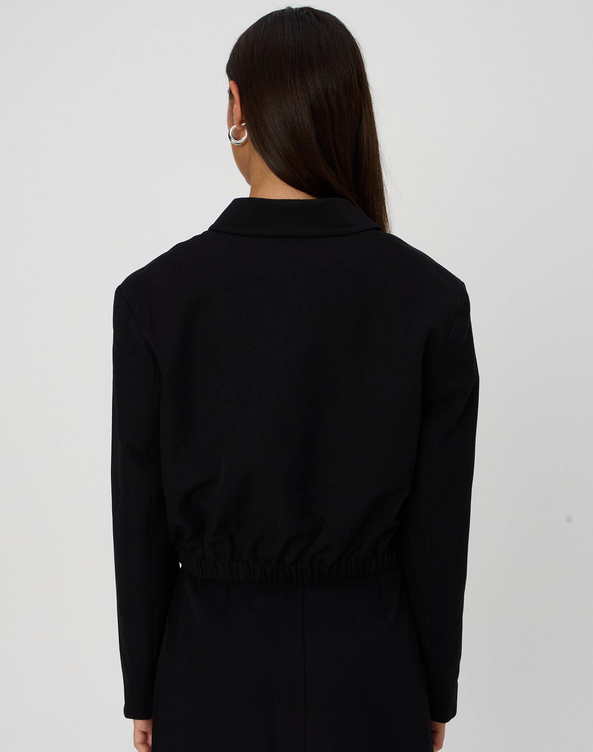 Tailored Bomber Jacket in Black Glassons