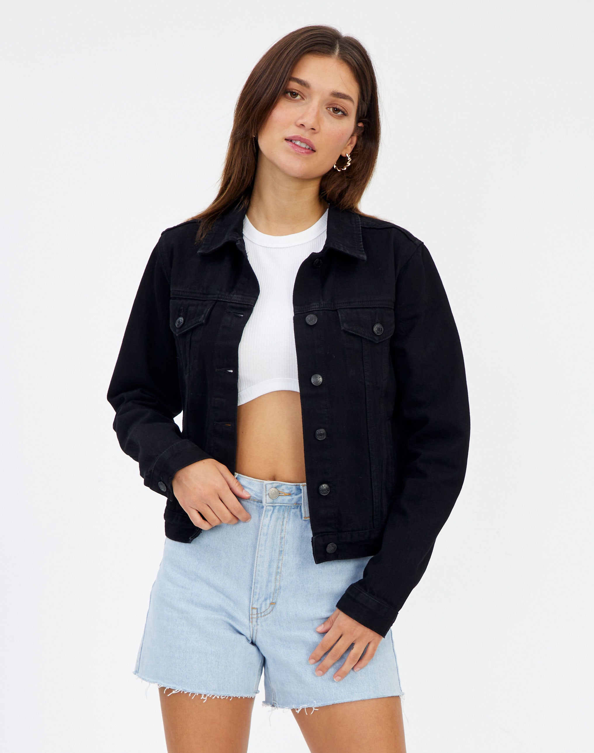 black denim jacket cheap