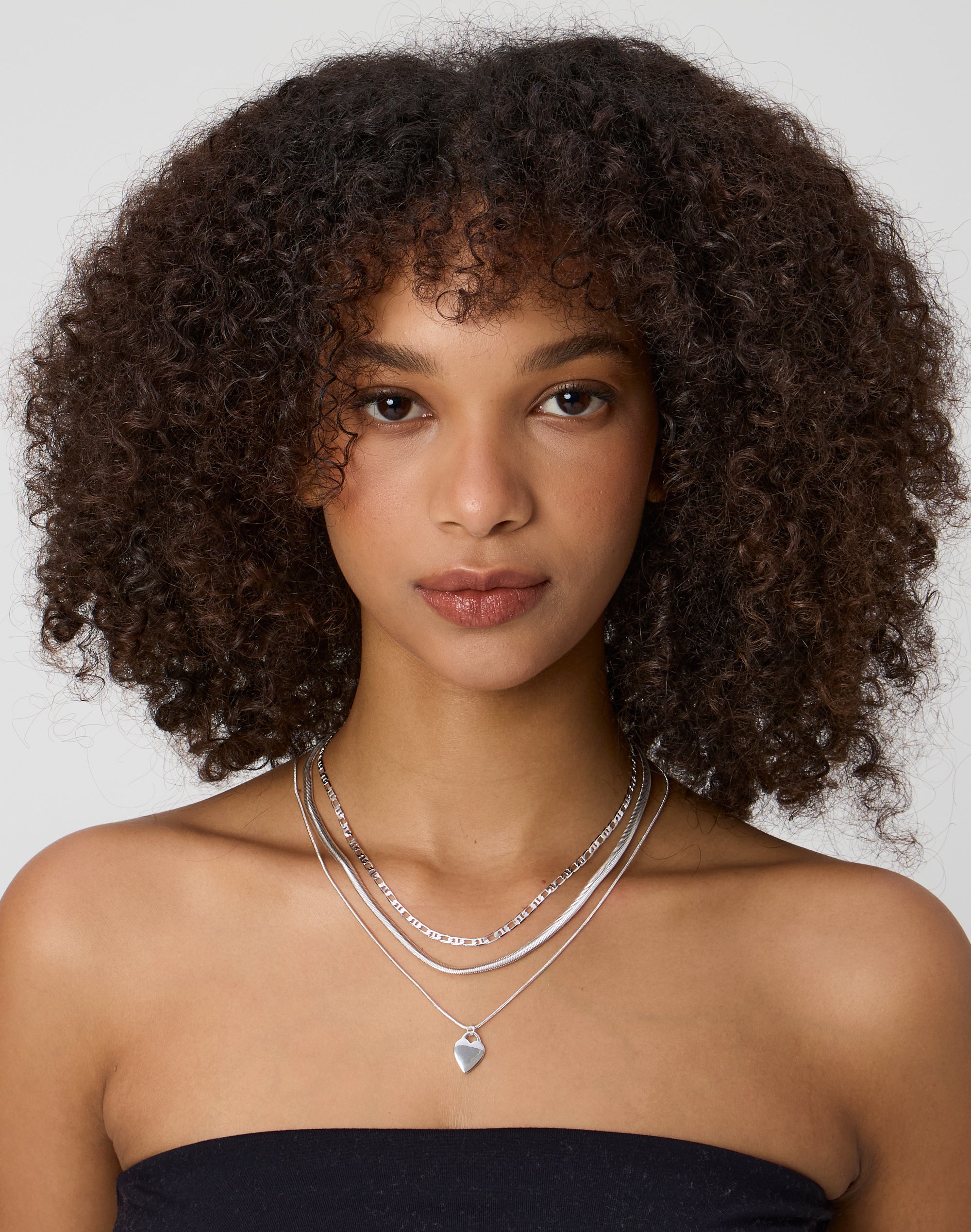 3 row mixed chain choker necklace – Camila's Fashion Boutique