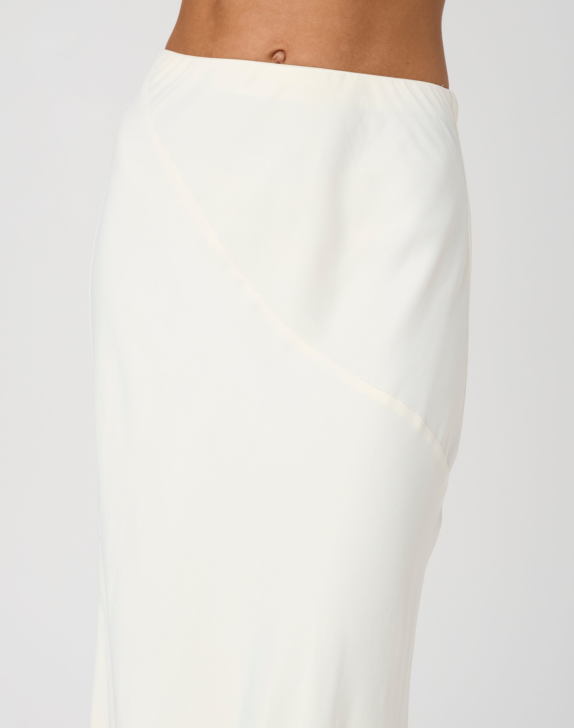 Satin midi 2025 skirt glassons