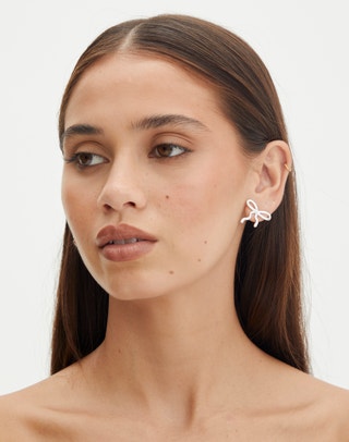 Clear Glass Hoop Earrings with Gold Filled Ear Wires — The Glass Studio