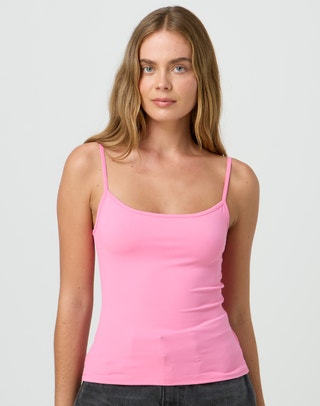 Women Basic Seamless Slim Fit Longline Undershirt Spaghetti Camisole Tank  Top with Adjustable Straps (Heather Grey, LXL) 
