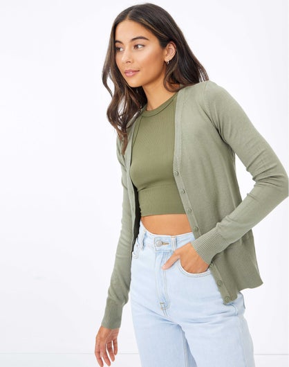 glassons cropped cardigan