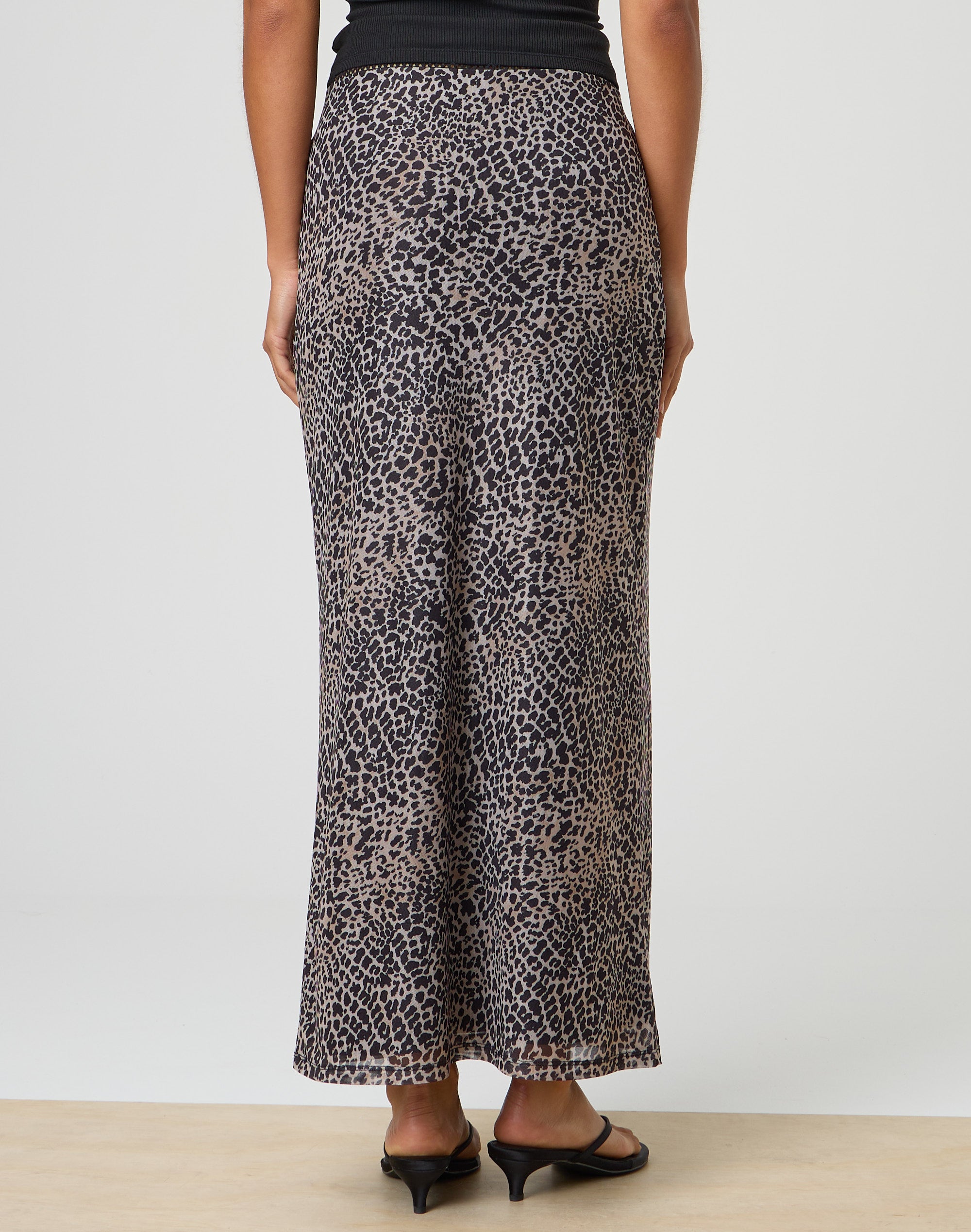 Leopard skirt glassons best sale