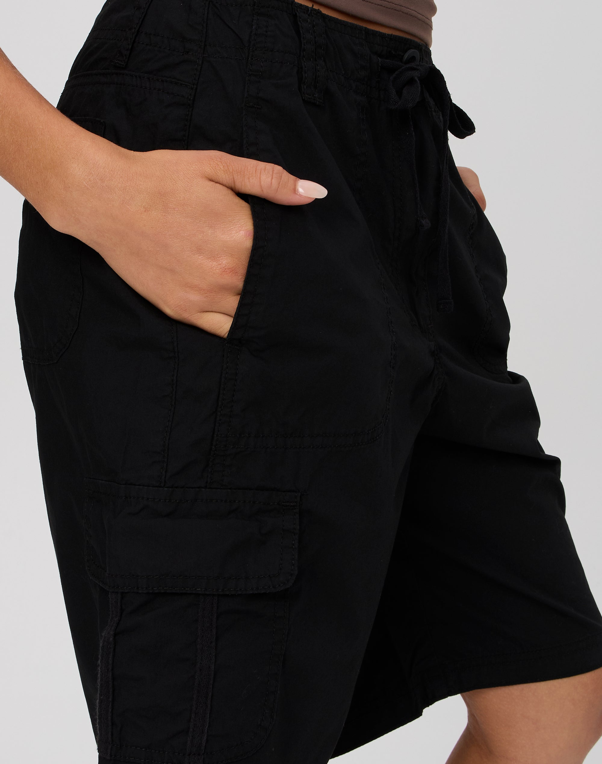 Black cargo shorts outlet womens