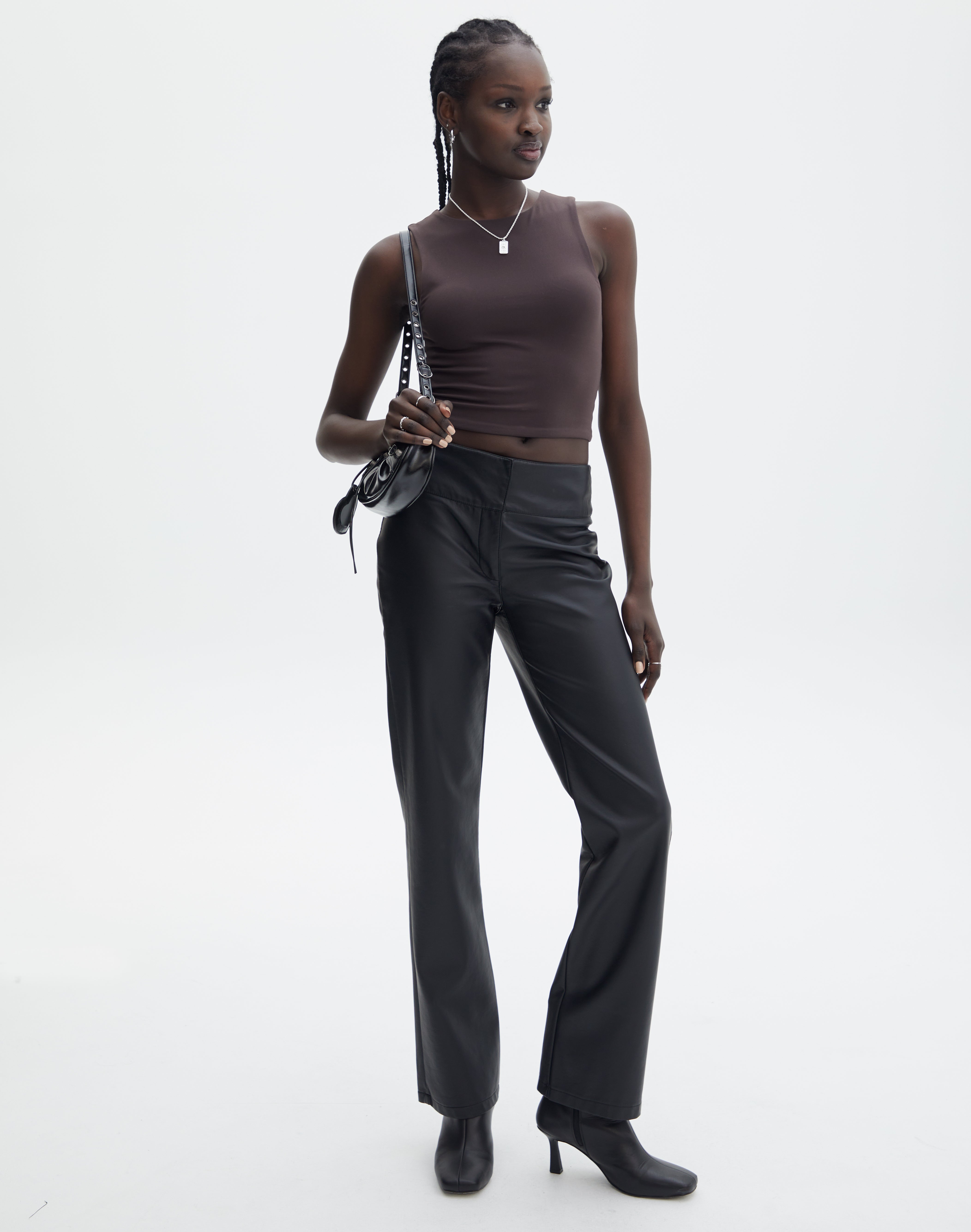 Chloe Leather Pants in Black  PULZ JEANS  Repertoire