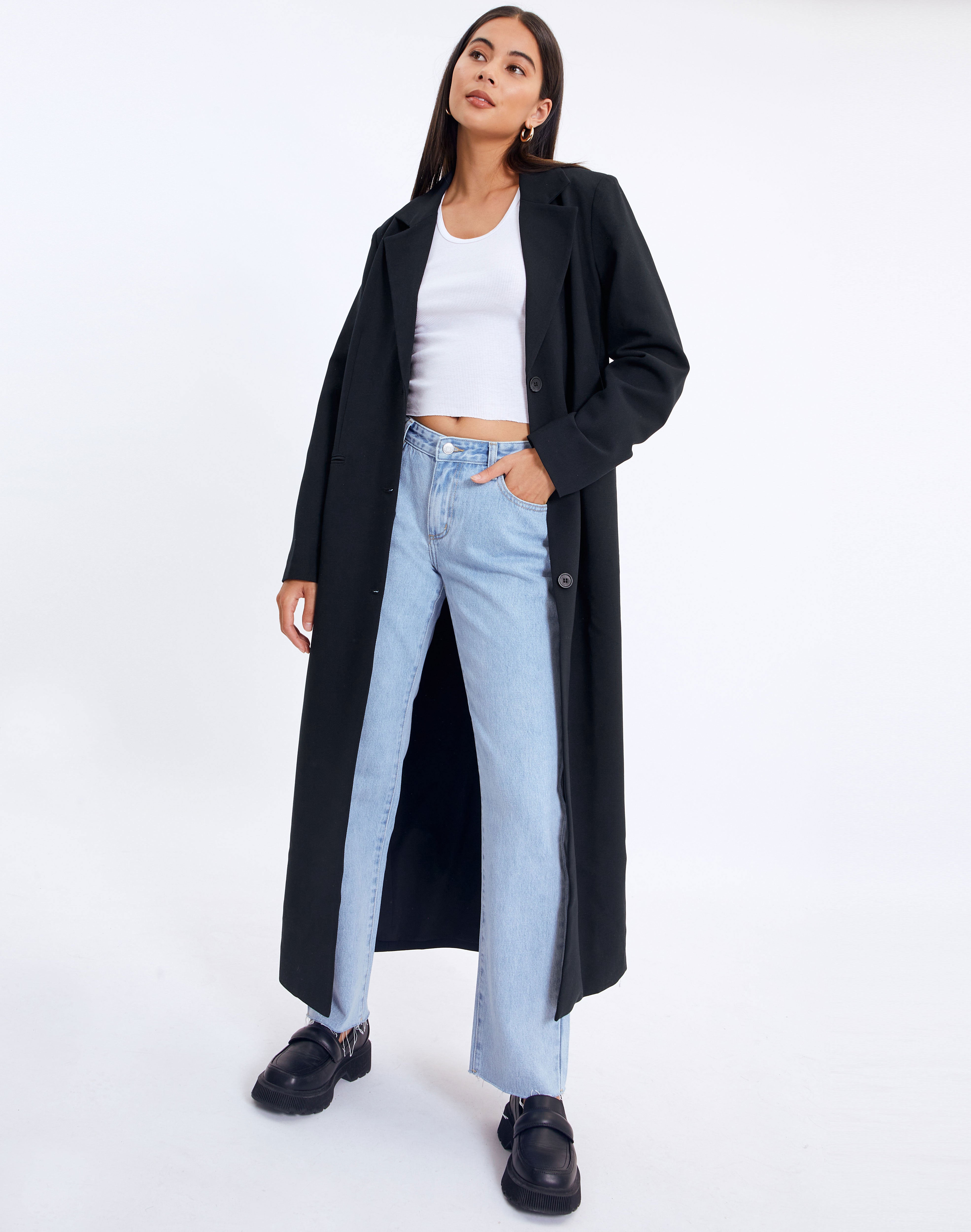 longline tailored coat