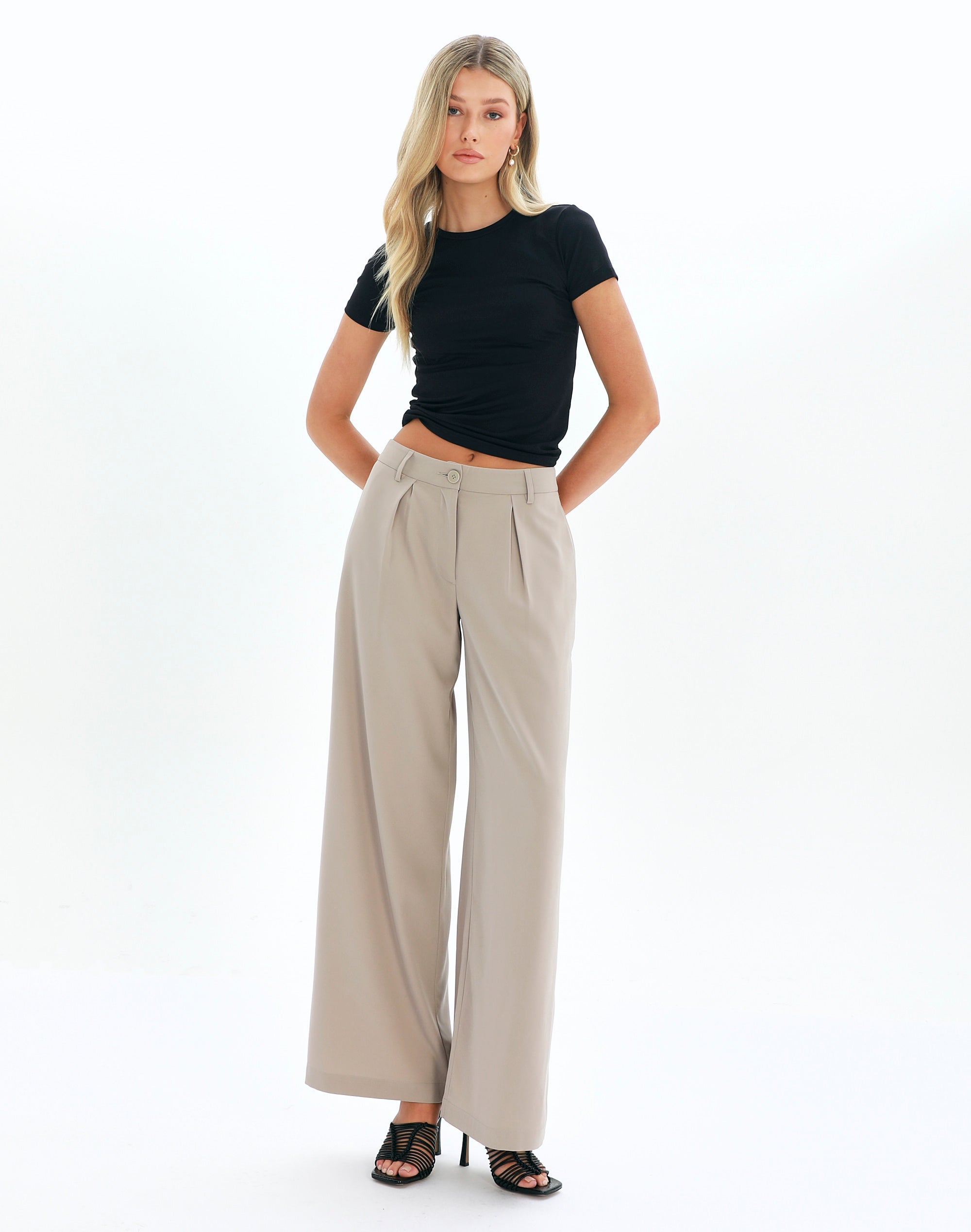 Amazon.com: Calf-Length Pants Stylish Versatile Ice Silk Mid-calf Length  Pants Black L : Clothing, Shoes & Jewelry