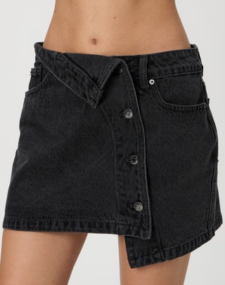 Contrast Tipped Track Mini Skort