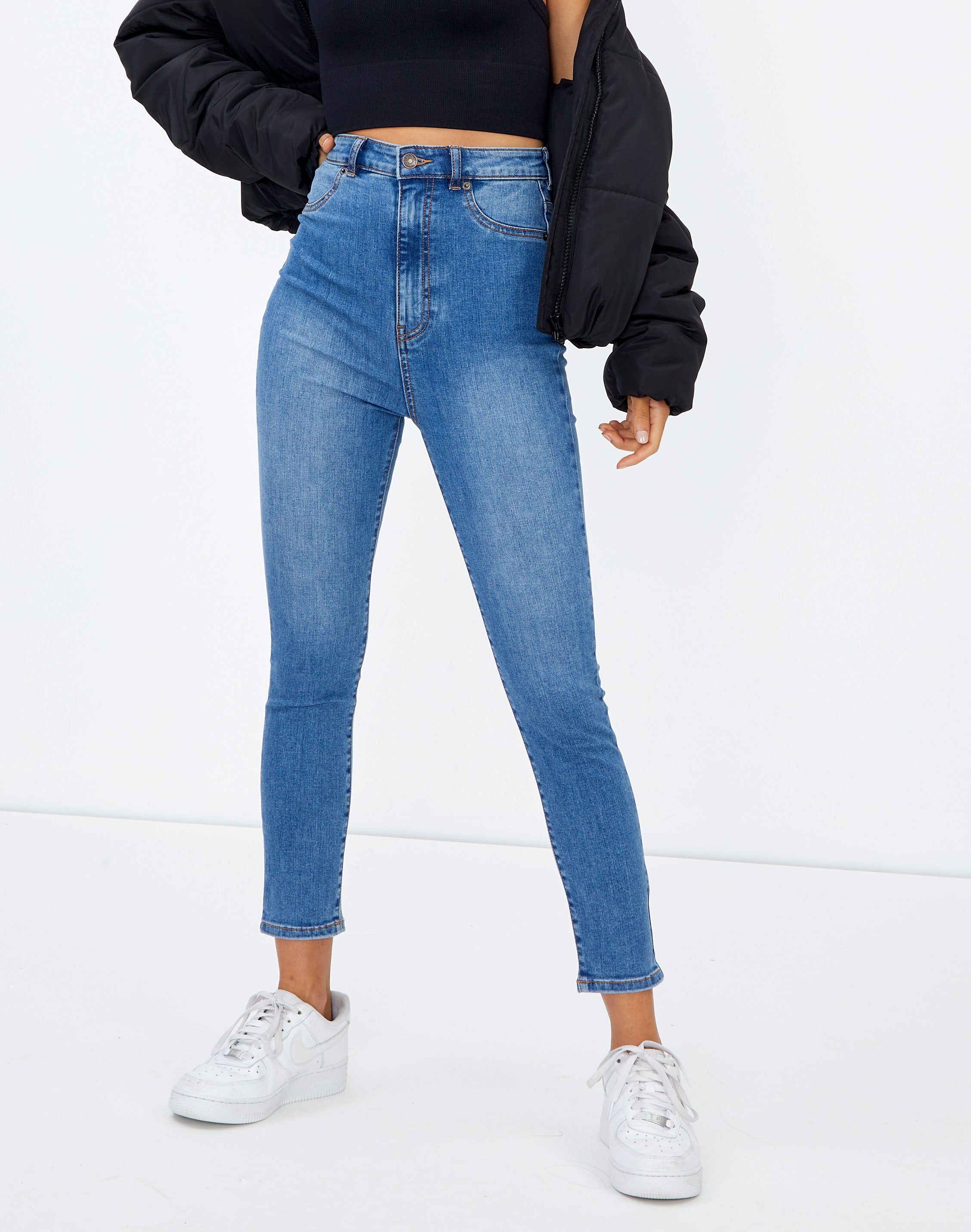 cropped jeans