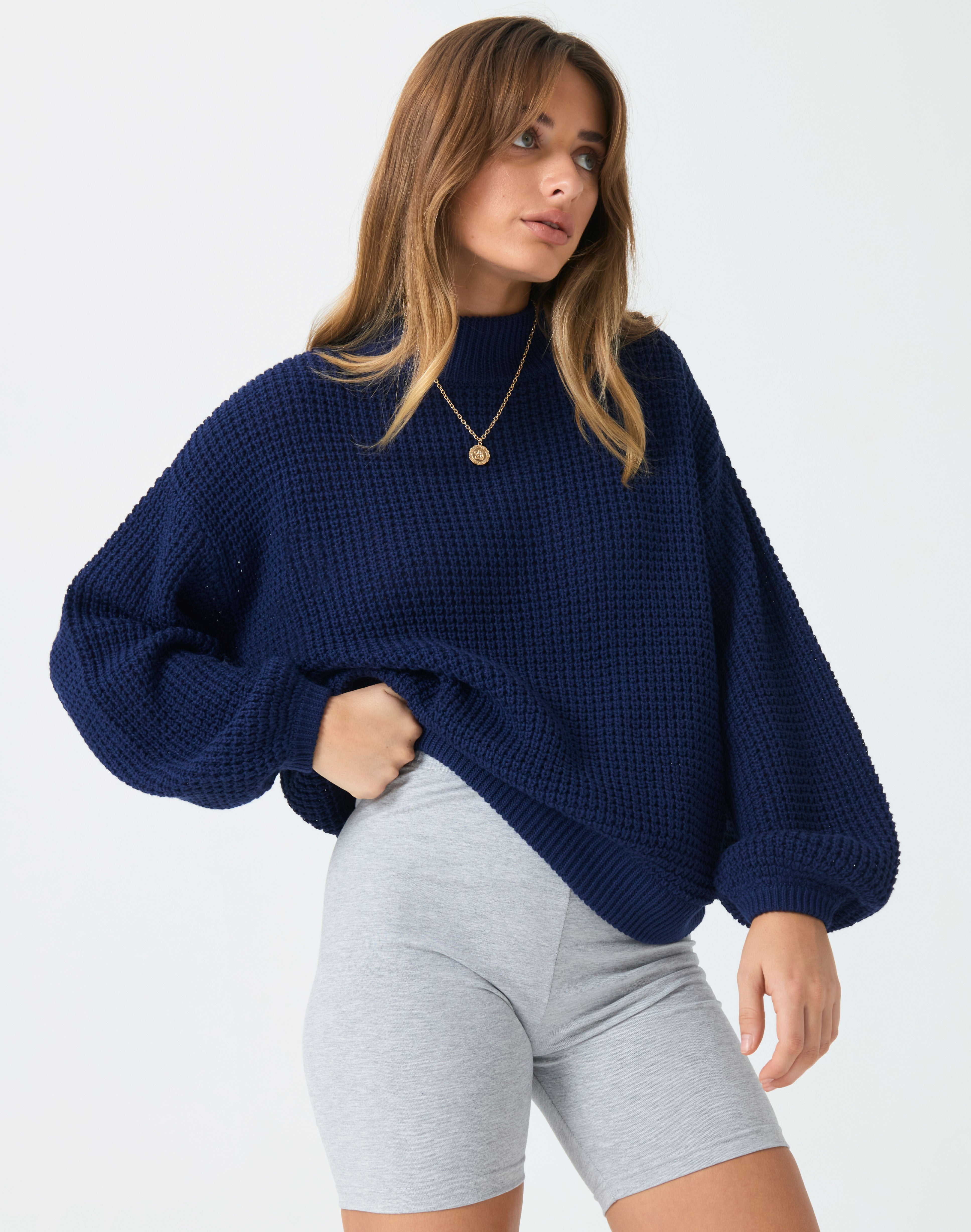 waffle knit cardigans