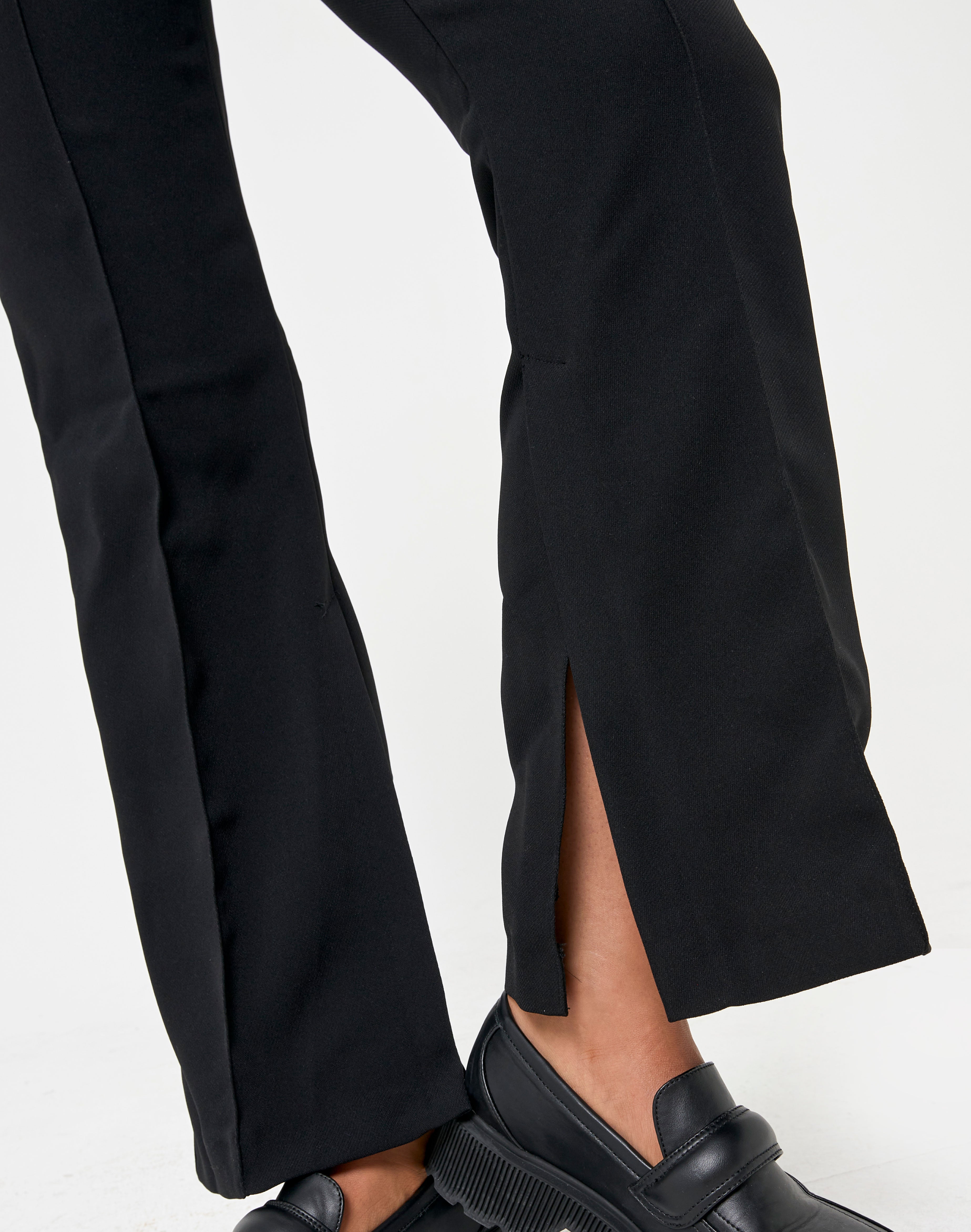 side slit flare slacks