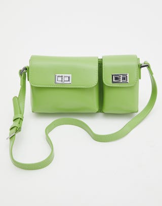 The Buckle-Strap Rectangular Bag in Patent Leather