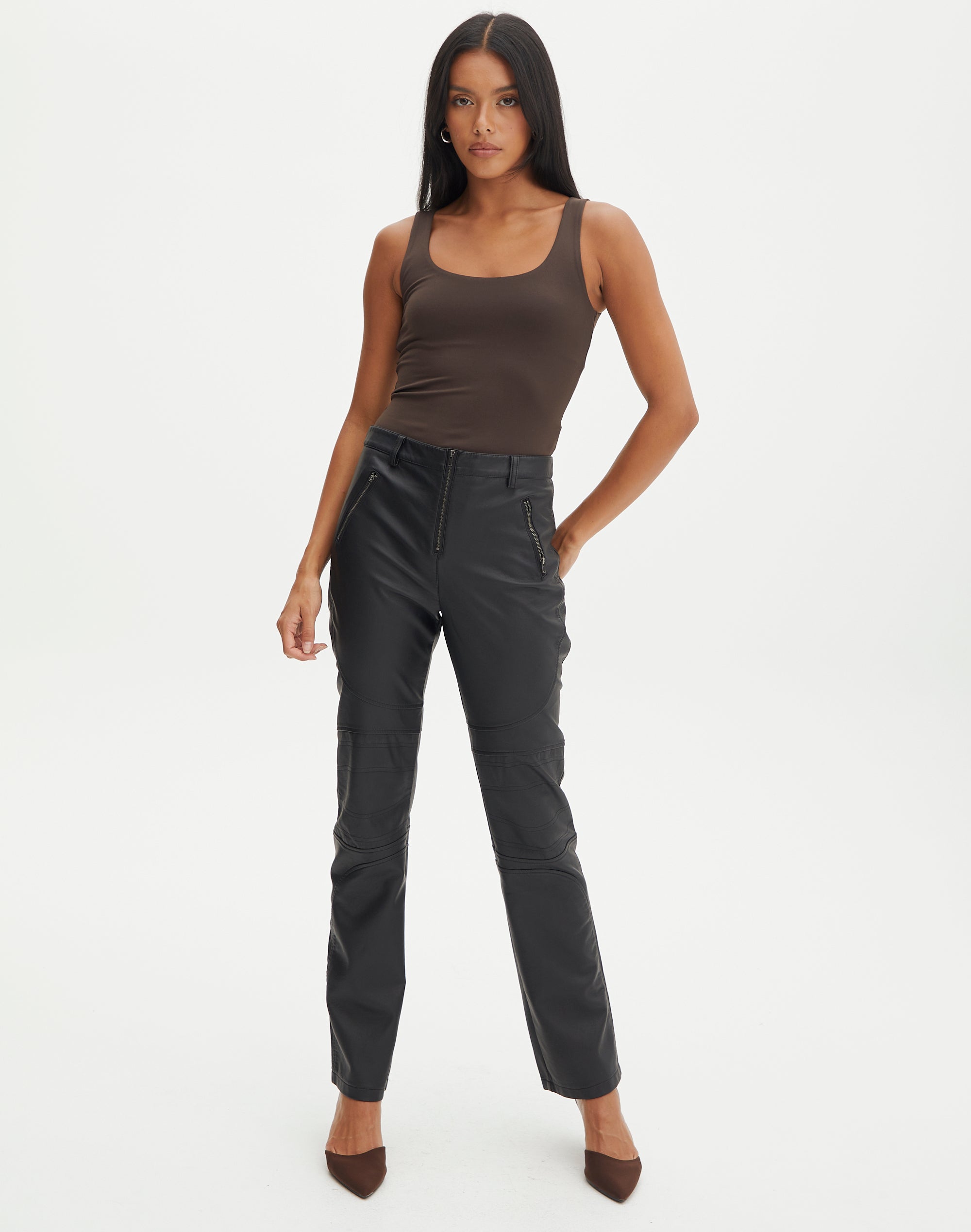 Polly Faux Leather Pant