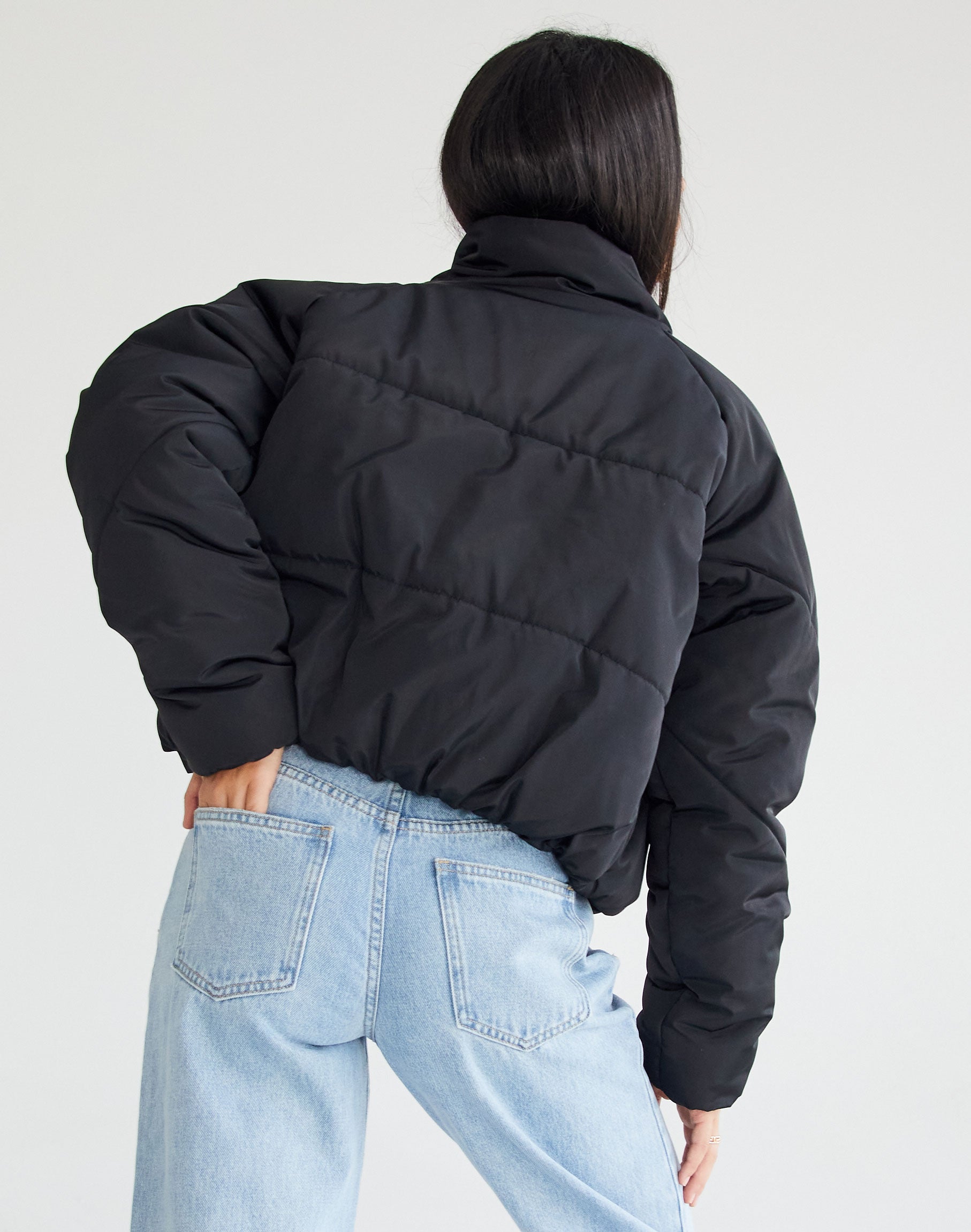 glassons black puffer jacket