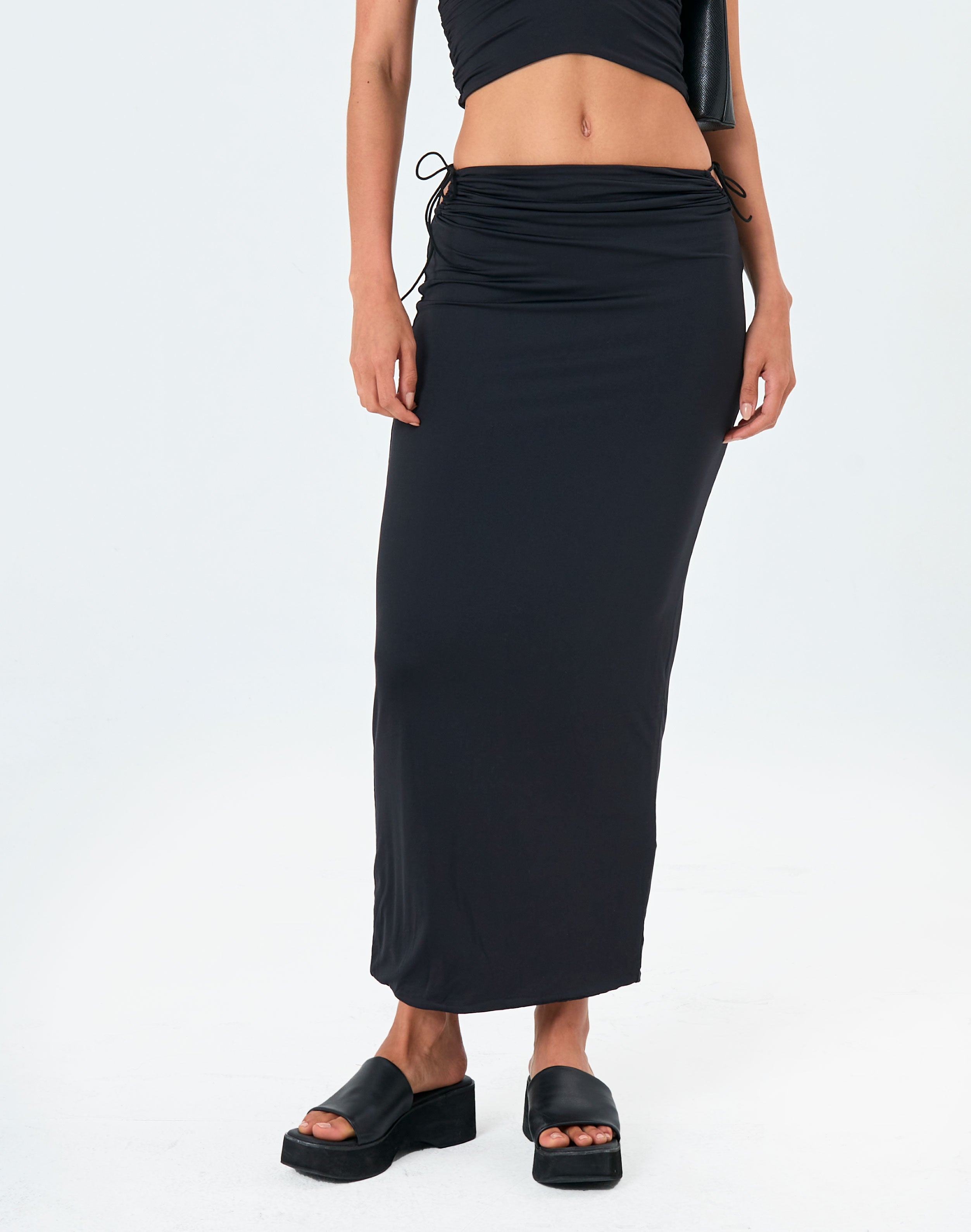 maxi skirt with slits on both sides