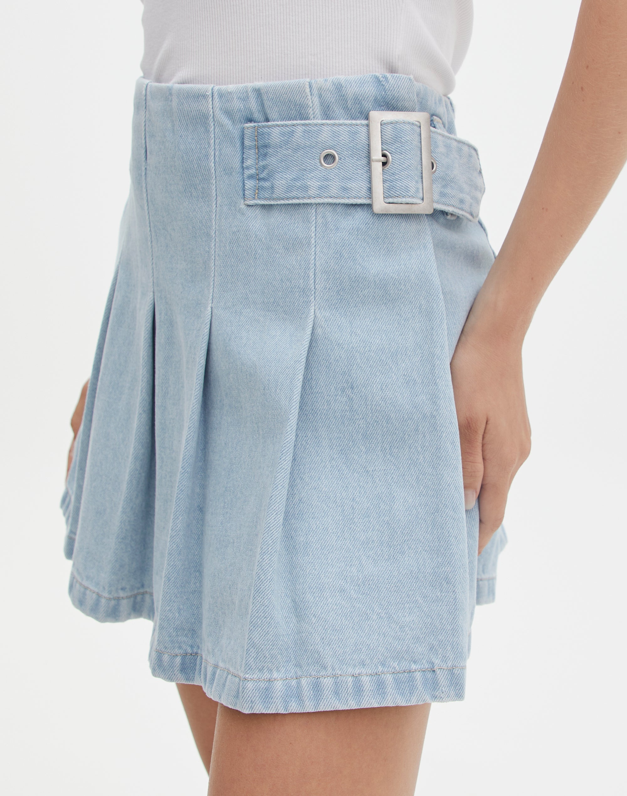 Plus Size Denim Skirt With Ruffles, High Waist Bottom, And Pleated Micro  Mini Skater For Women Casual And Stylish Jurken Denim Pleated Mini Skirt  From Baonuan, $17.84 | DHgate.Com