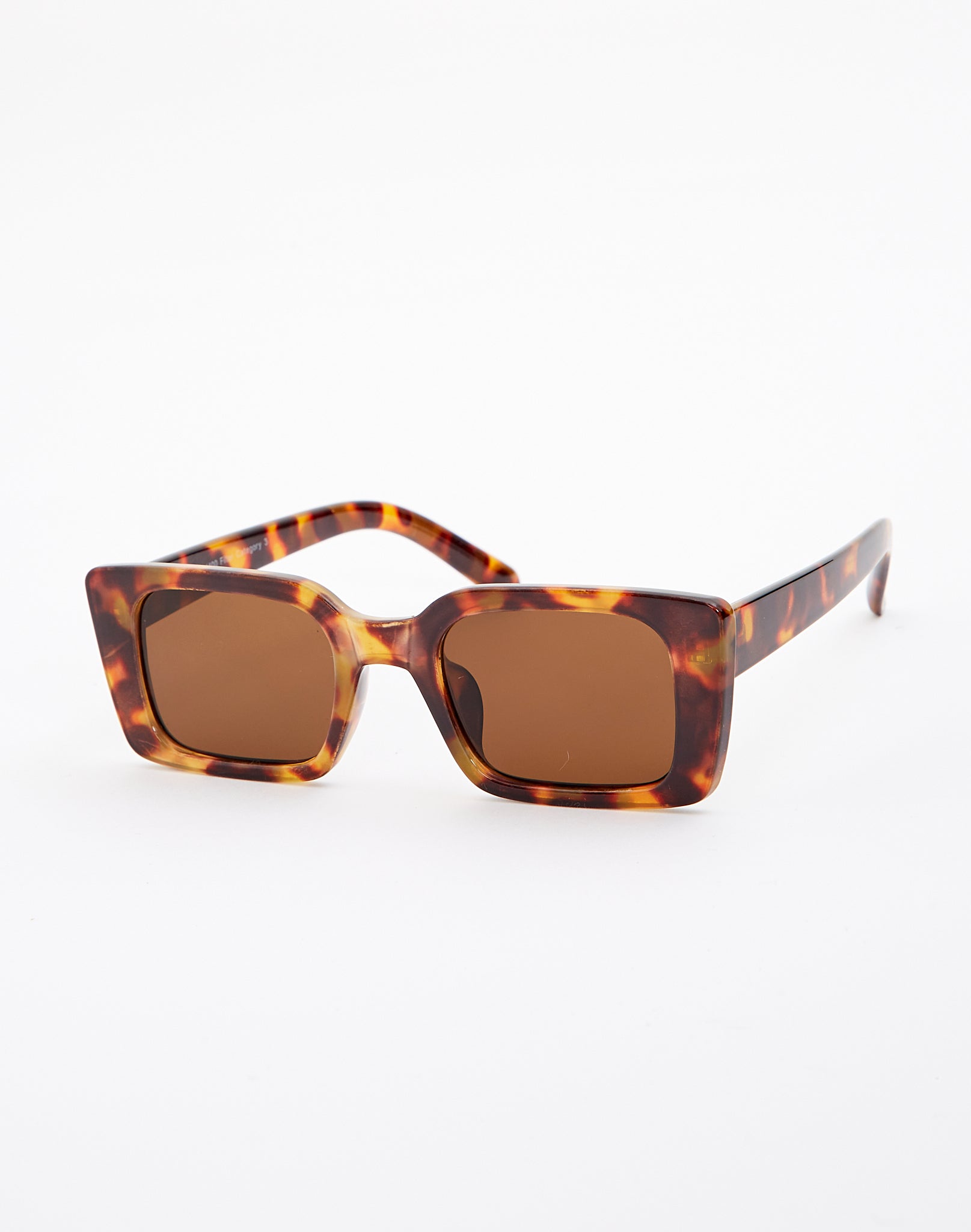 brown rectangle sunglasses