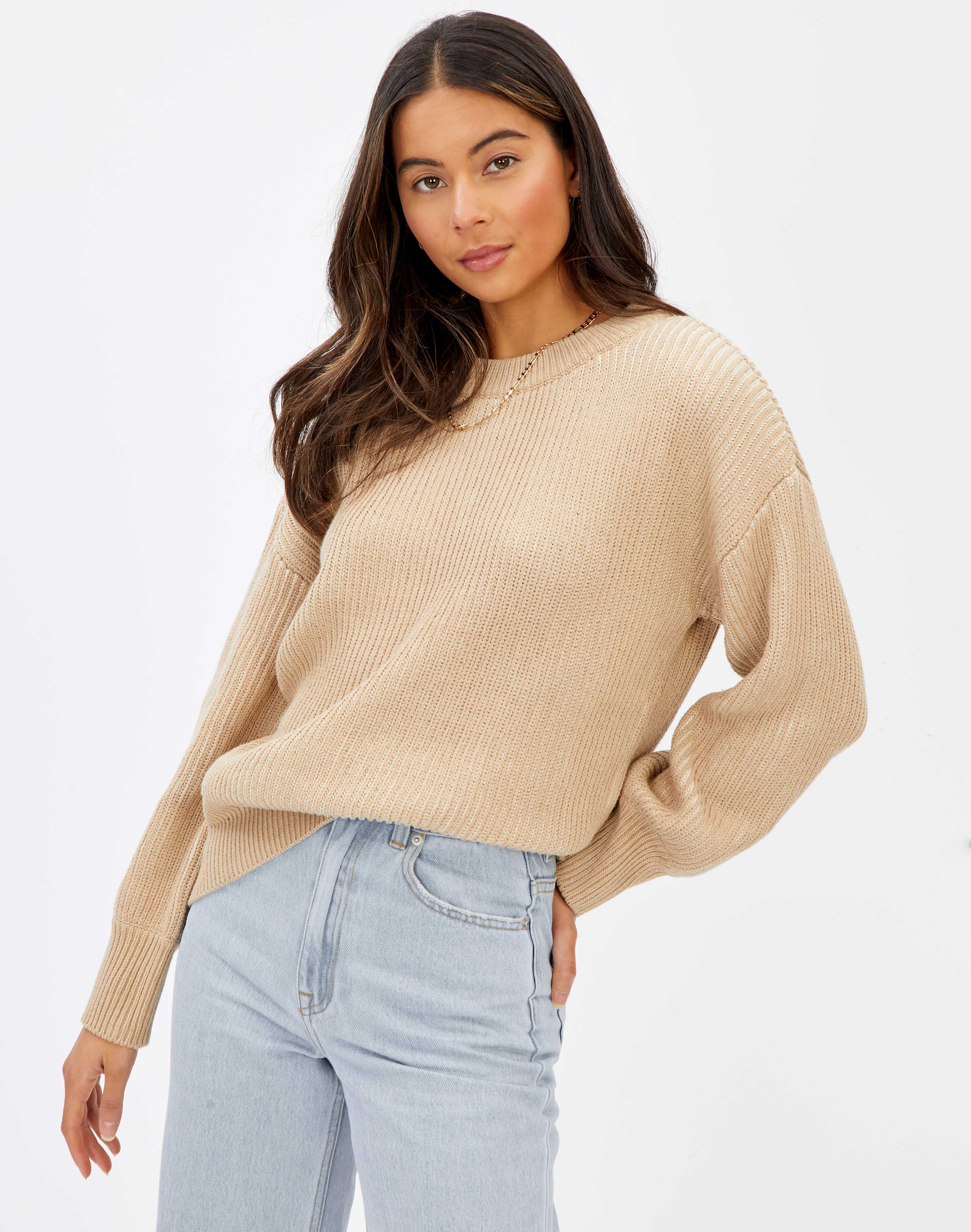 rib knit sweater