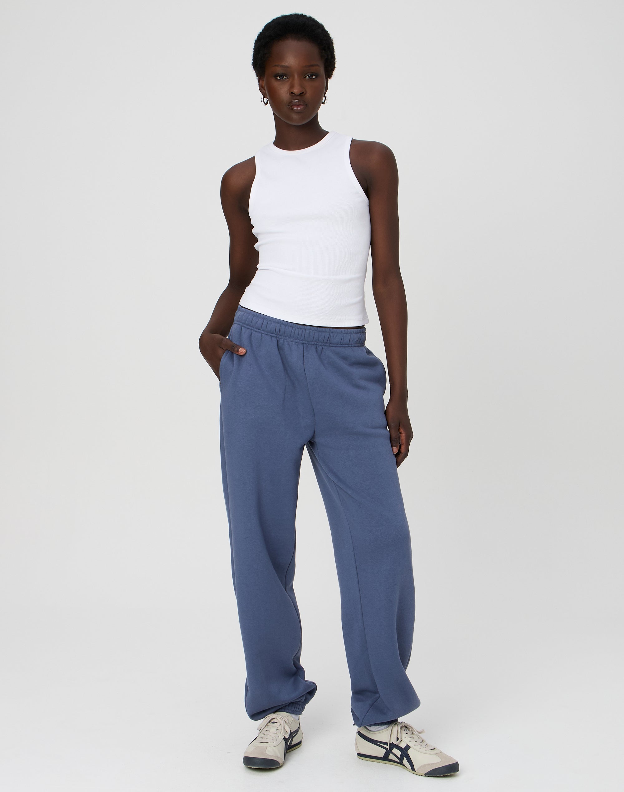 Cotton Foldover Flare Pant