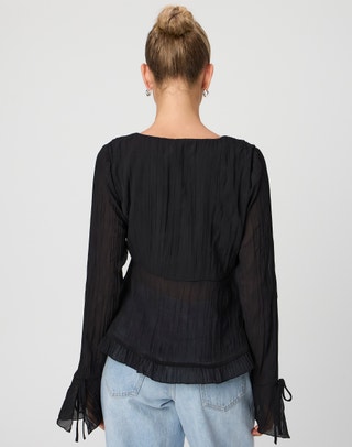 High Neck Backless Cami in Black