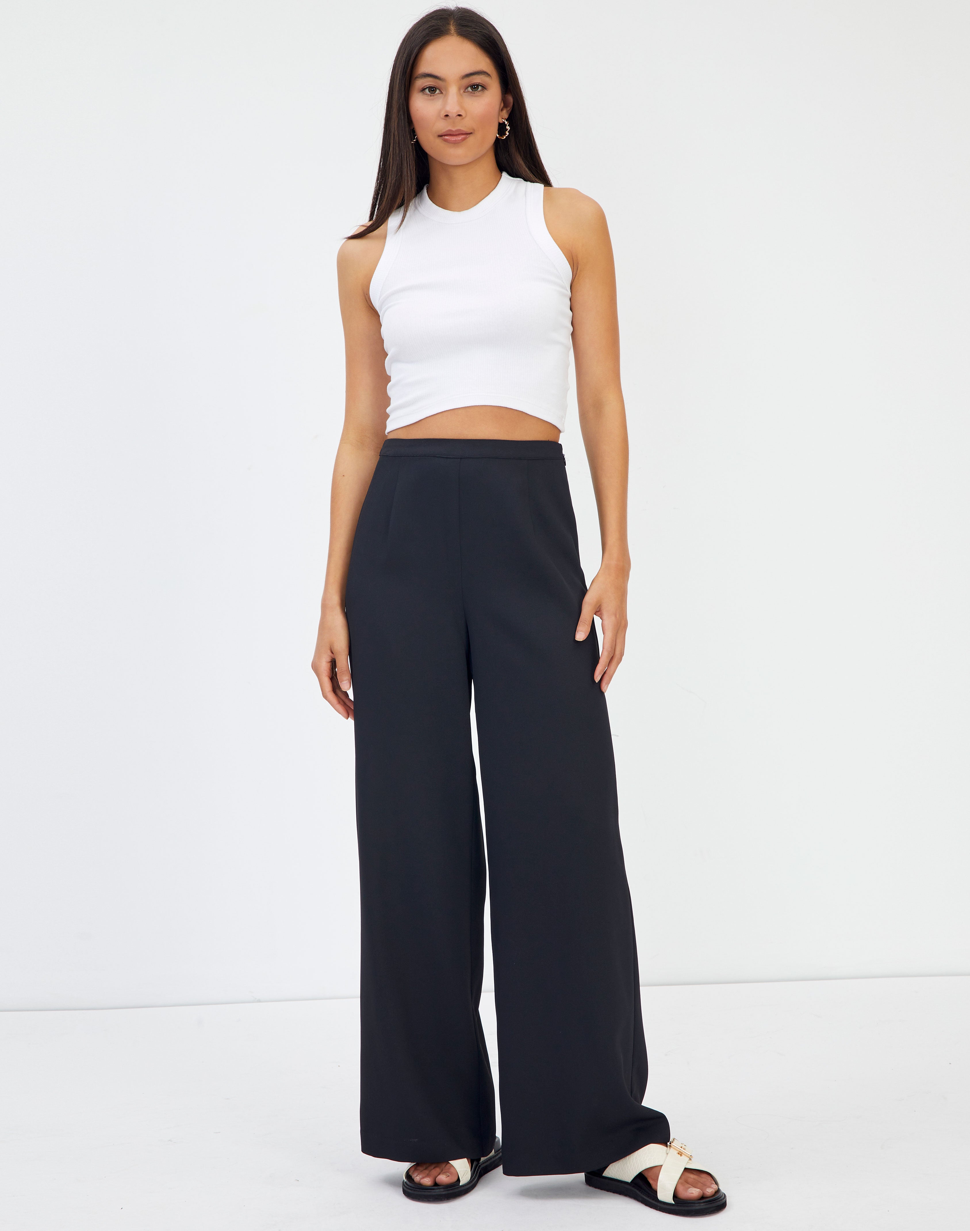 wide leg pants glassons