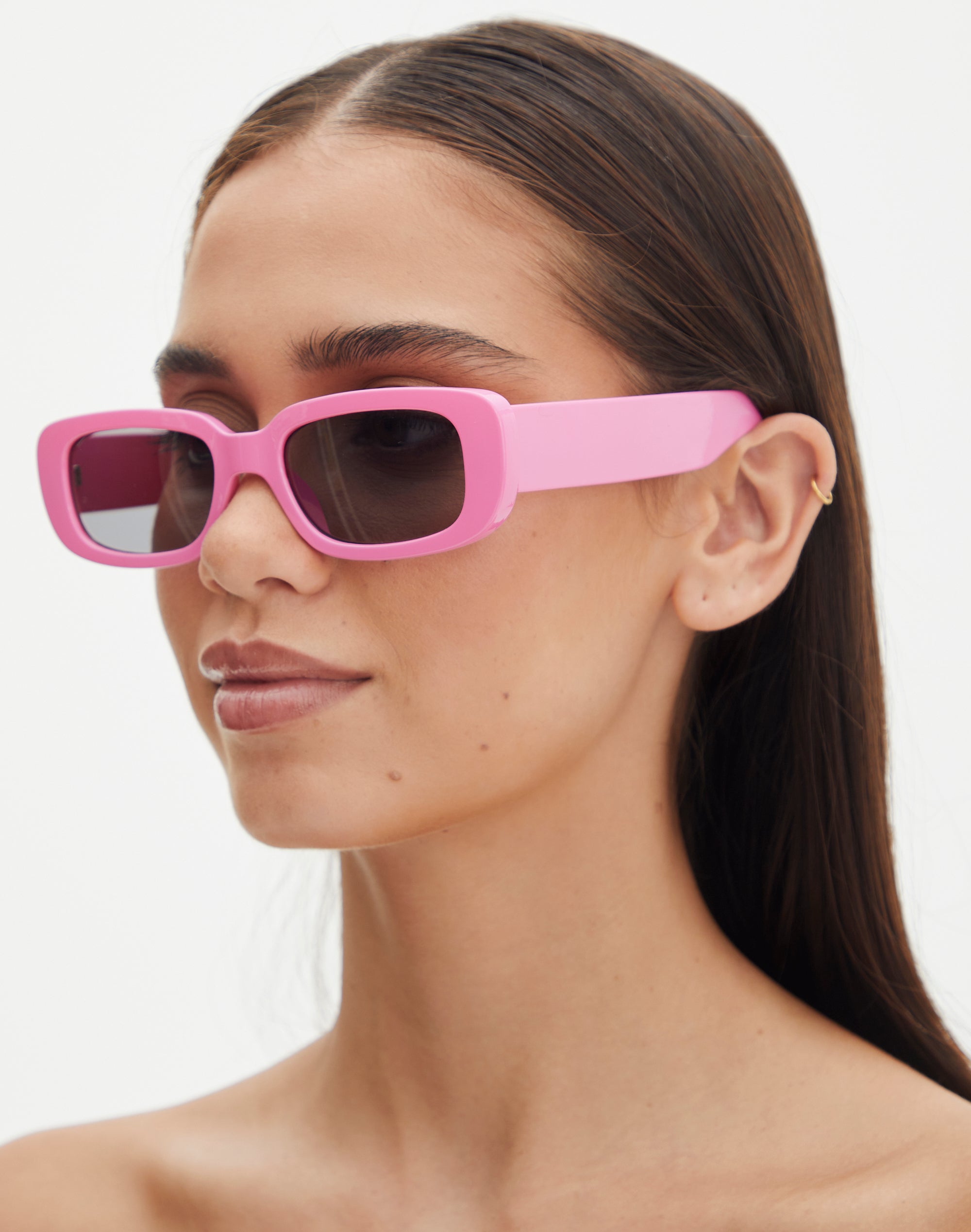 Pink 2025 rimmed sunglasses