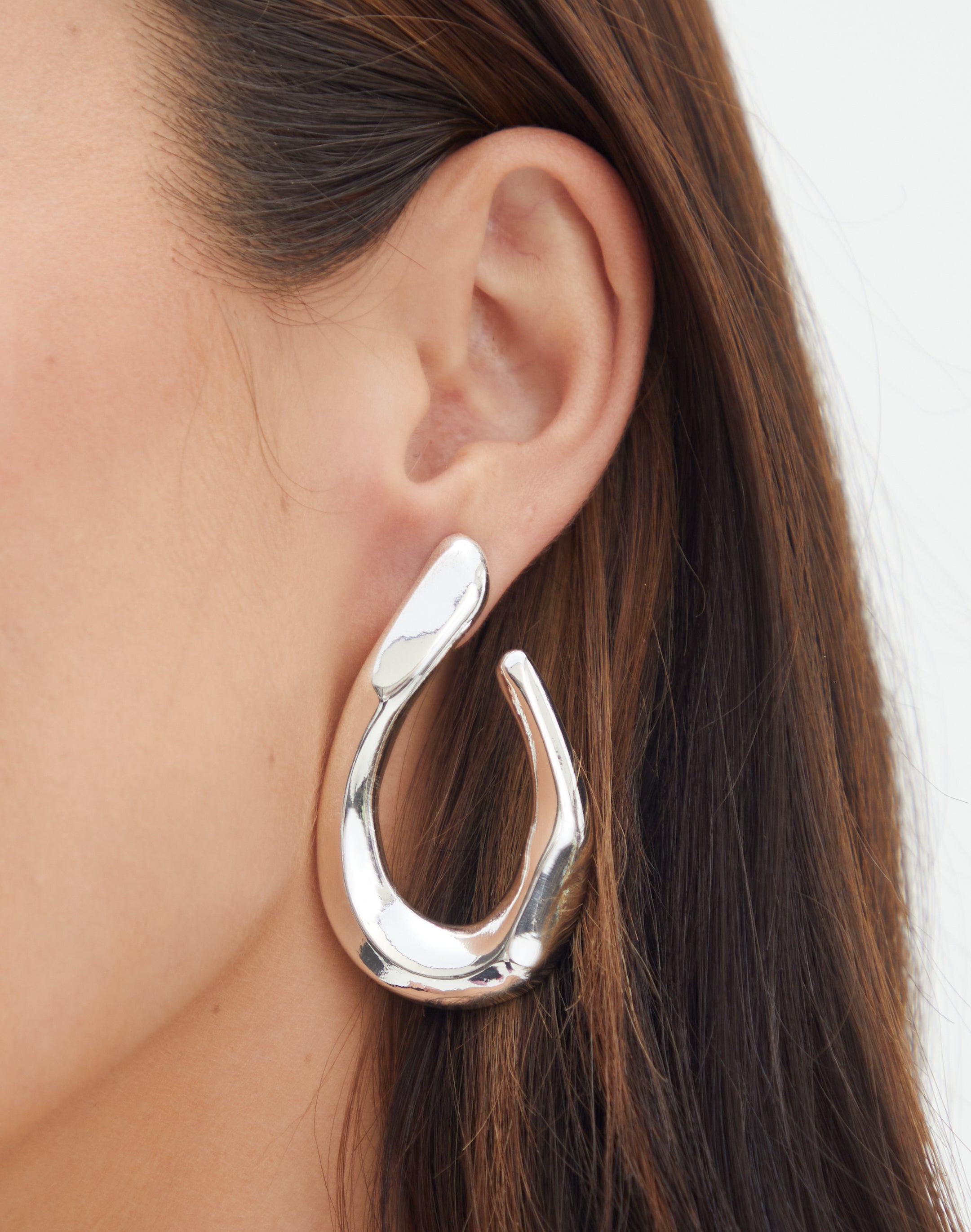 Hoop on sale statement earrings