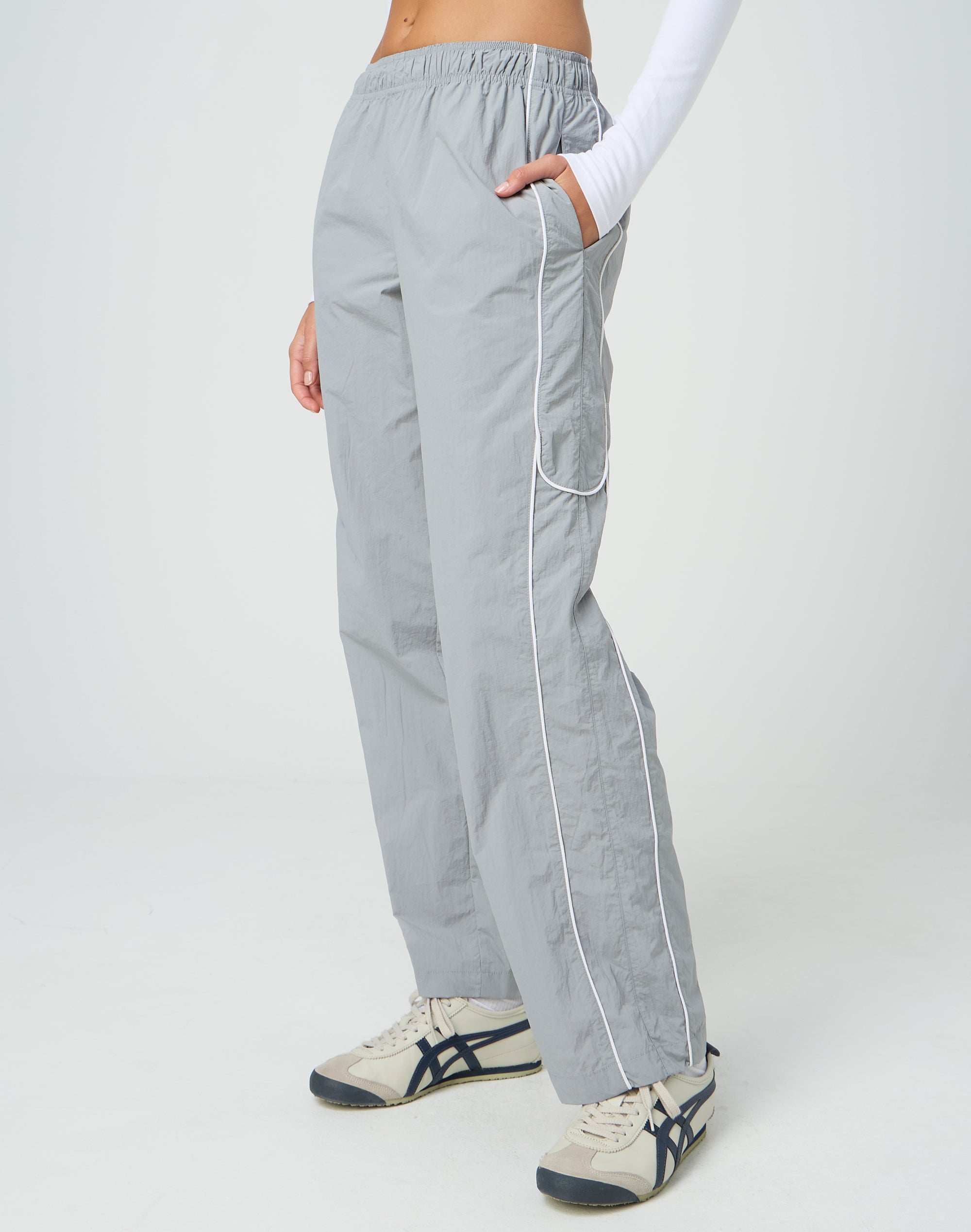 Woven Contrast Track Pant