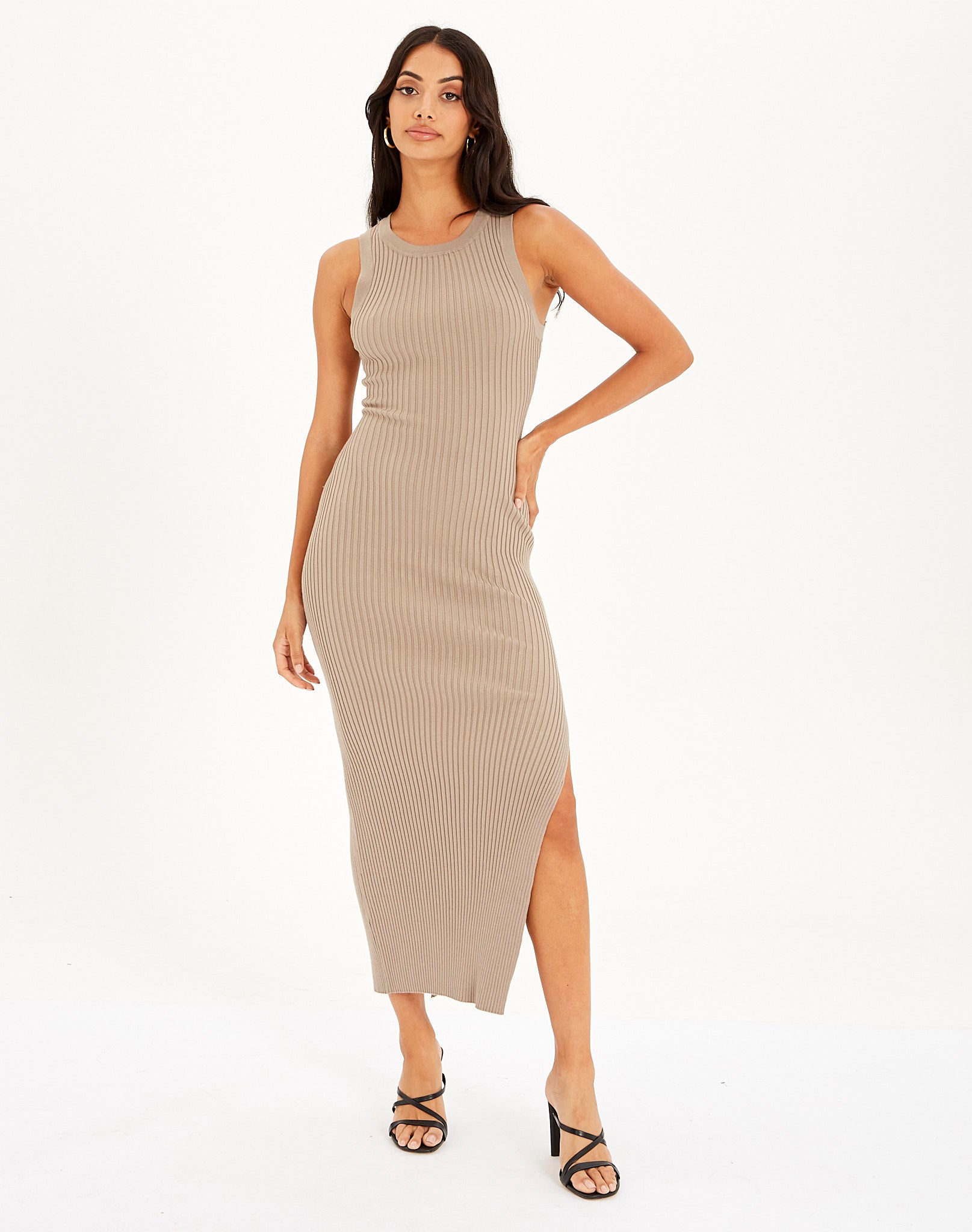 midi dress split side