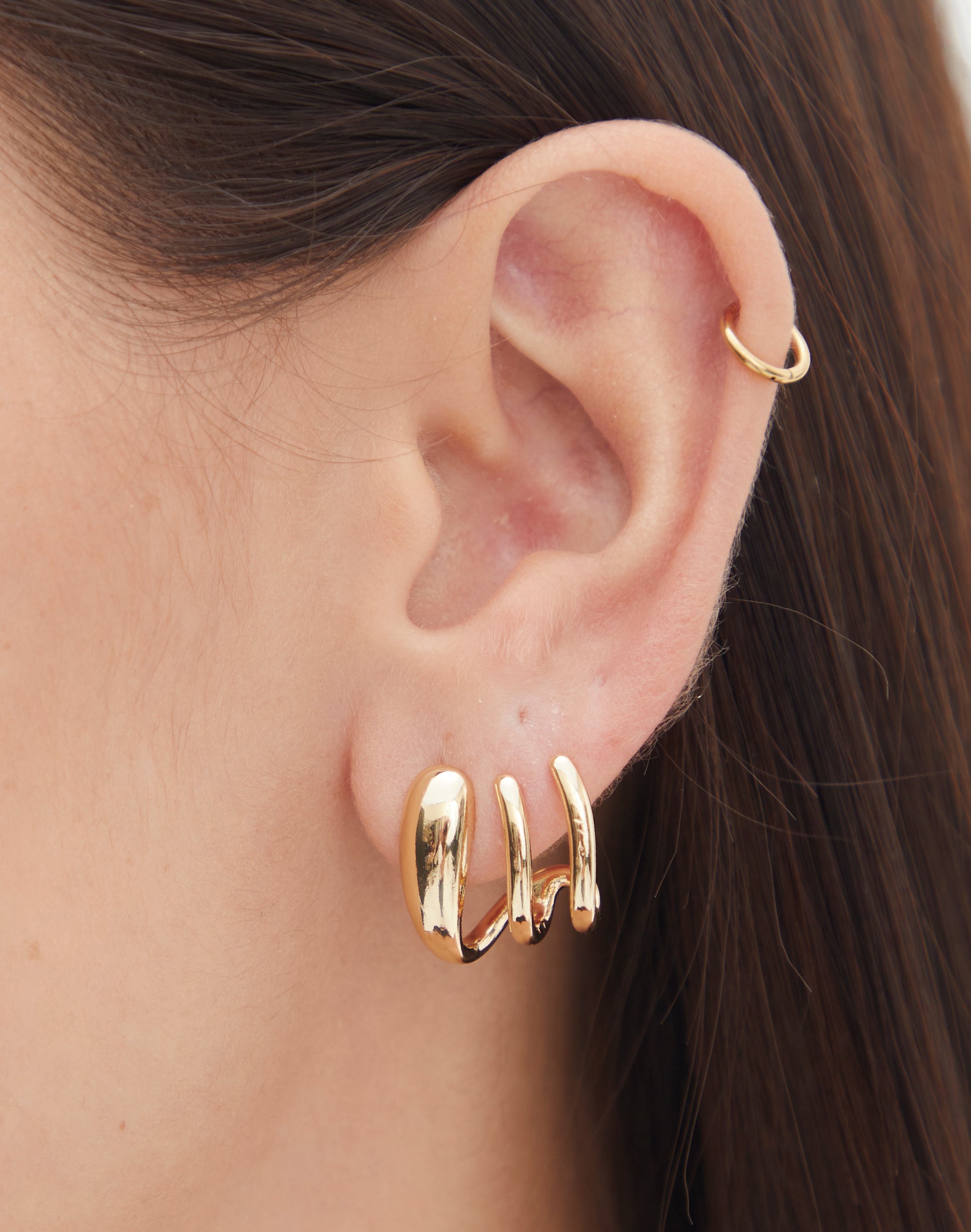 Gold plated statement on sale earrings