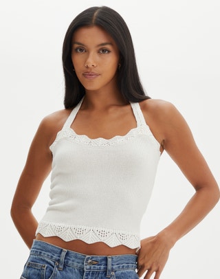 Glassons Halter Top White Size 6 - $30 New With Tags - From Alison
