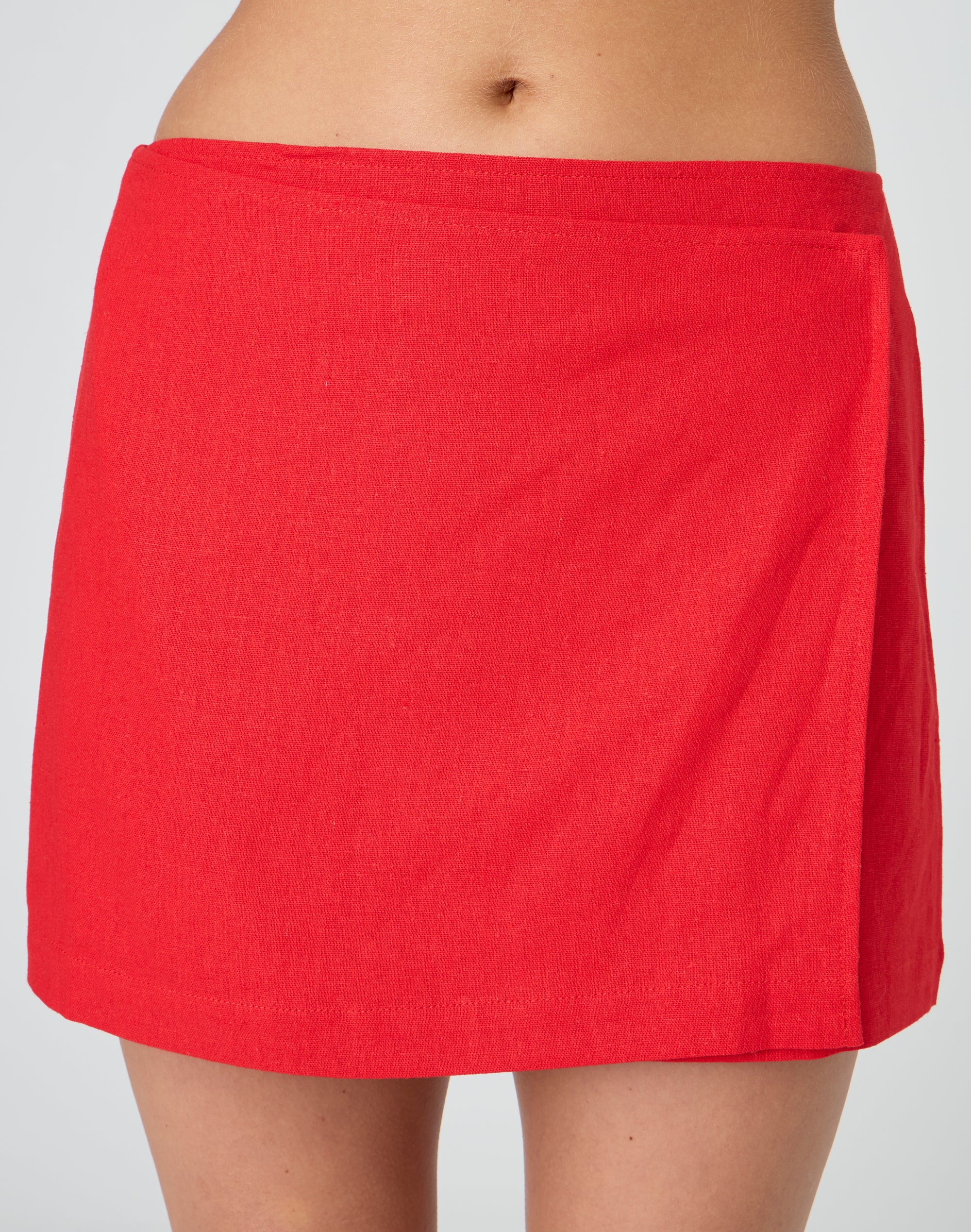 Glassons red midi skirt best sale